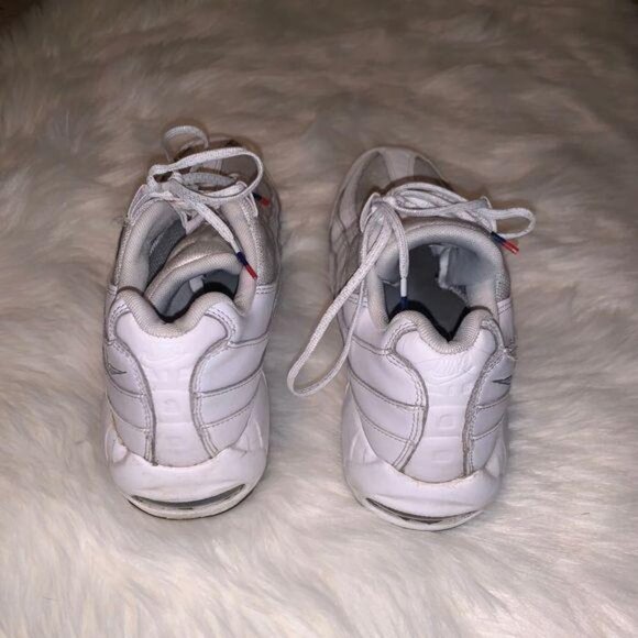 Nike Air Max 95 White Glacier Blue Y2K Retro Athletic Leather Sneakers size 9 - Picture 5 of 6